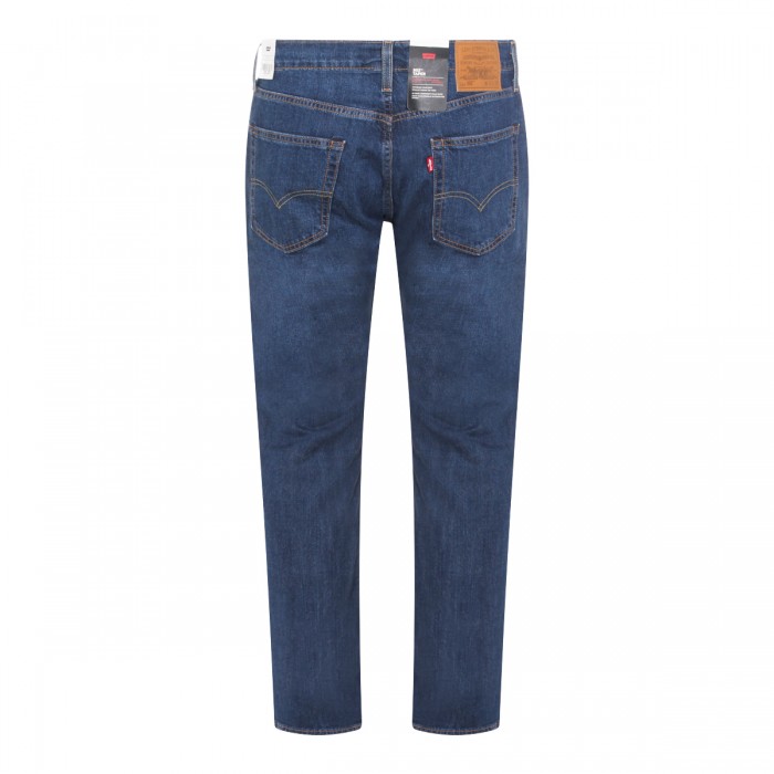 DARK BLUE COTTON DENIM JEANS 2