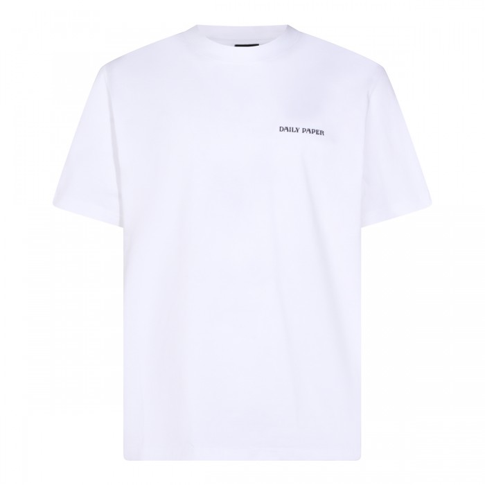 WHITE COTTON LOGO T-SHIRT