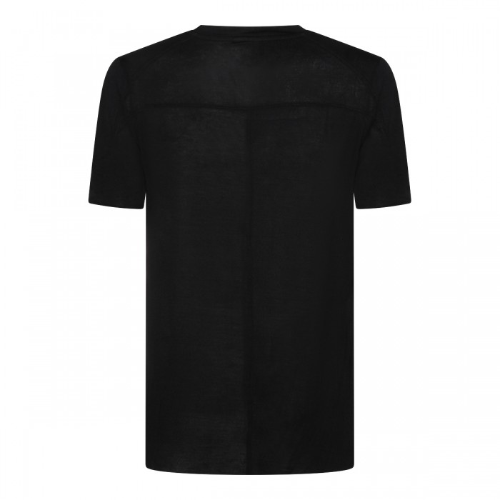 BLACK VISCOSE T-SHIRT 2