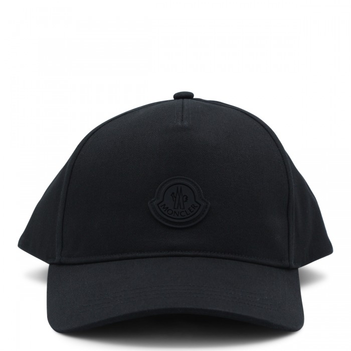BLACK COTTON BASEBALL CAP 