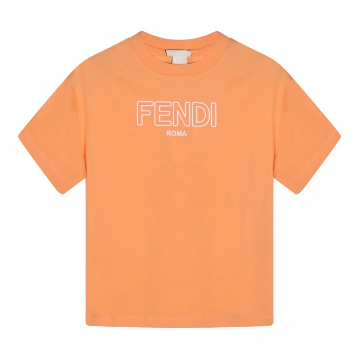 ORANGE COTTON T-SHIRT