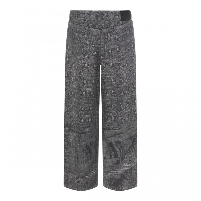 DENIM SNAKED OVERSIZED PANTS 2