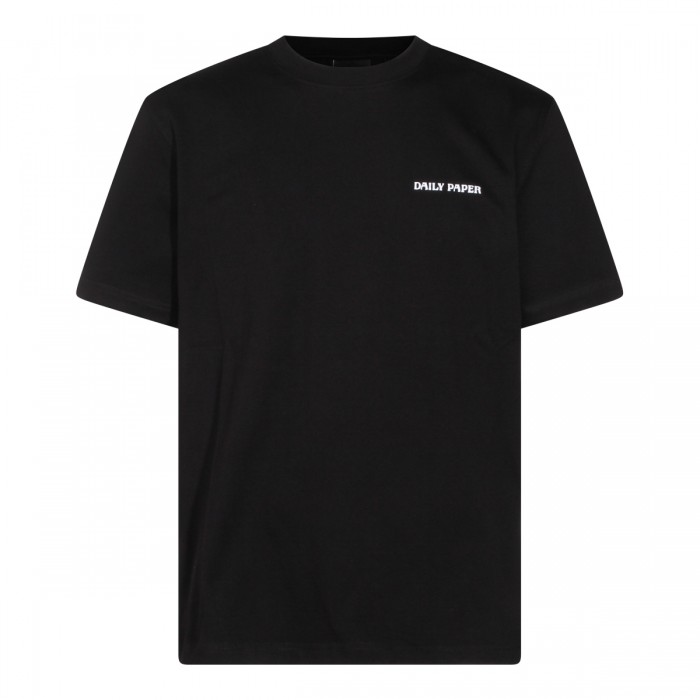 BLACK COTTON LOGO T-SHIRT