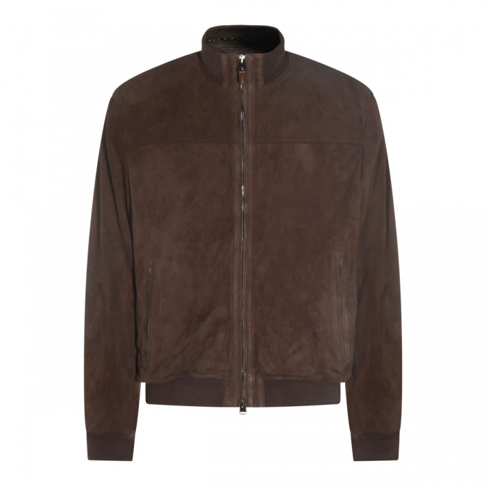 BROWN LEATHER JACKET