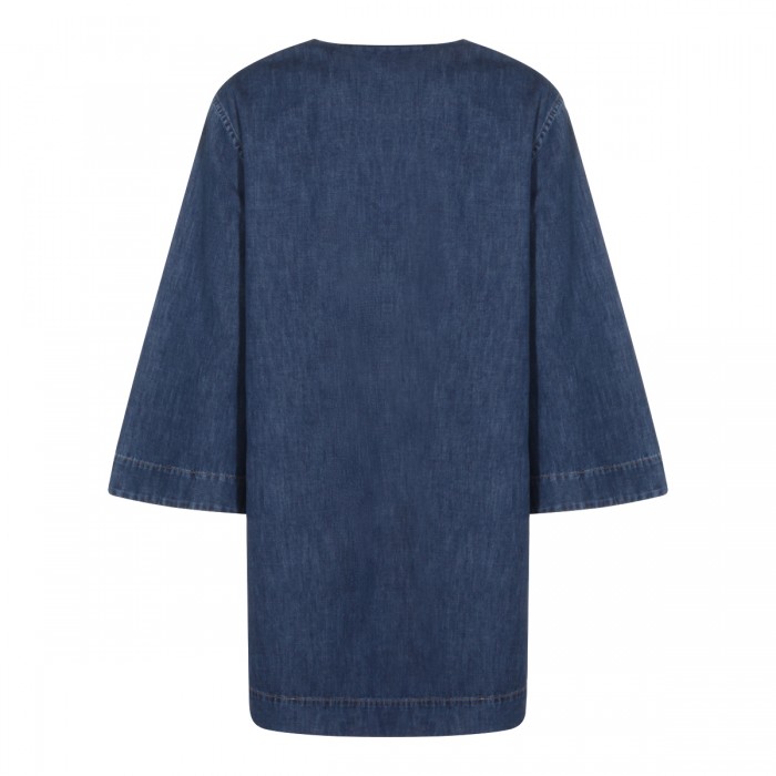 MEDIUM BLUE COTTON DRESS 2