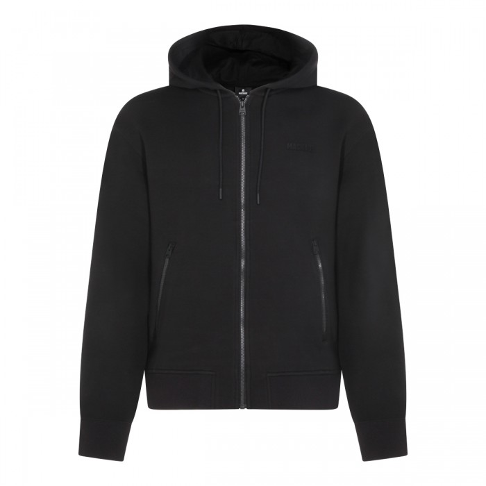 BLACK COTTON SWEATSHIRT