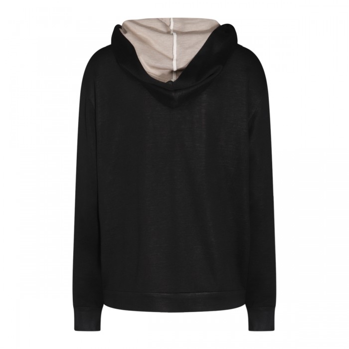 BLACK COTTON SWEATSHIRT 2