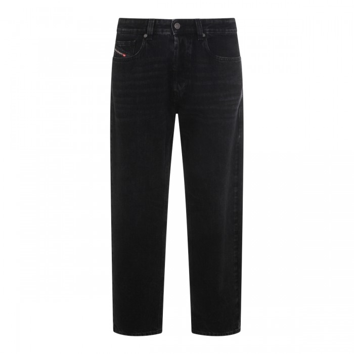 BLACK DENIM REGULAR JEANS