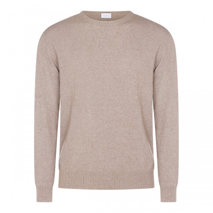 TAUPE COTTON KNITWEAR