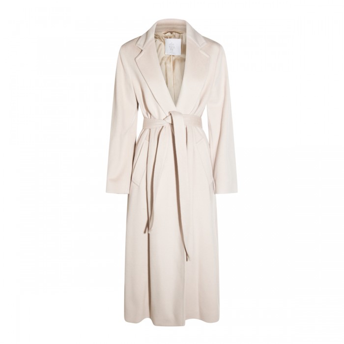 WHITE WOOL COAT