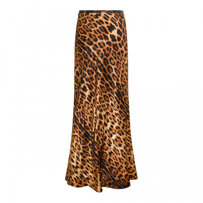 LEOPARD SILK SKIRT 2