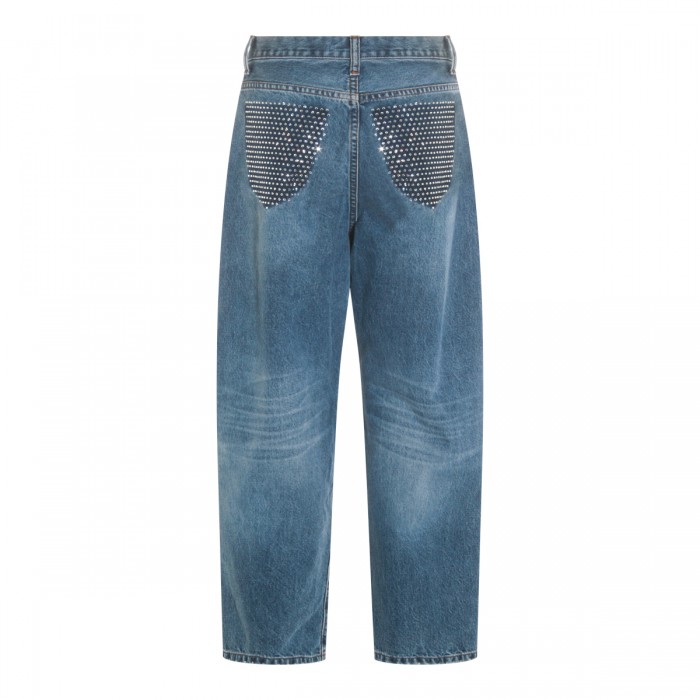 BLUE COTTON DENIM JEANS 2
