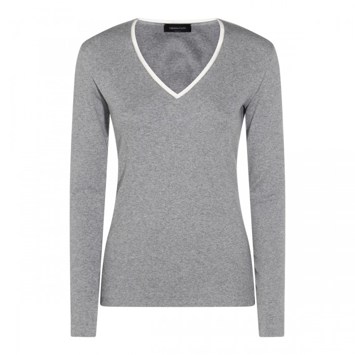 GREY COTTON KNITWEAR