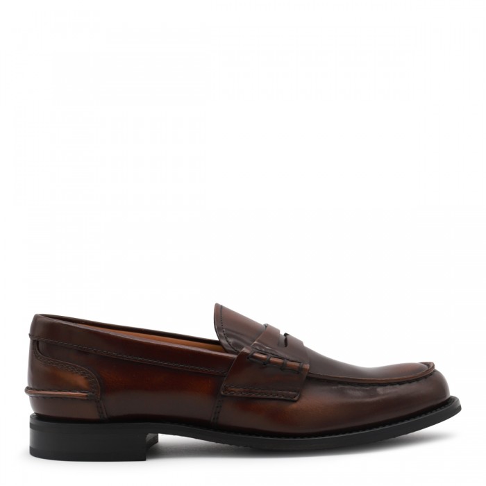 BROWN LEATHER LOAFERS