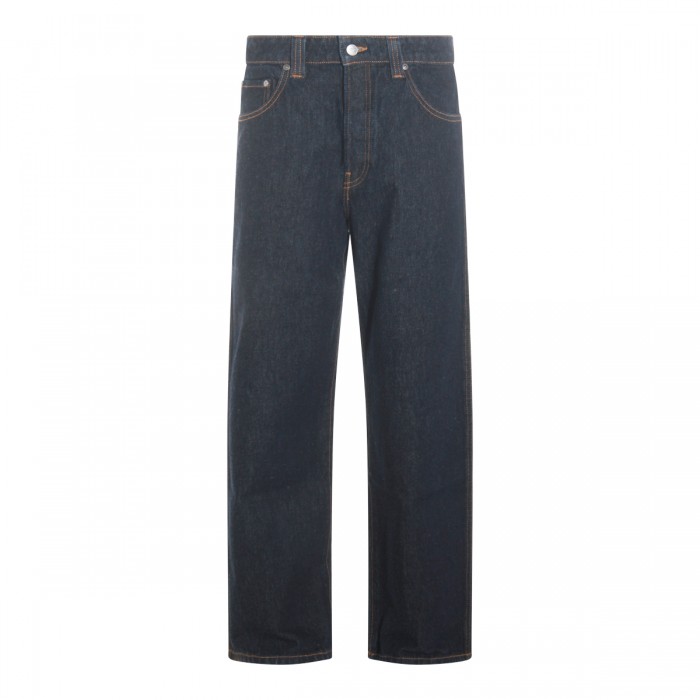 DARK BLUE COTTON JEANS