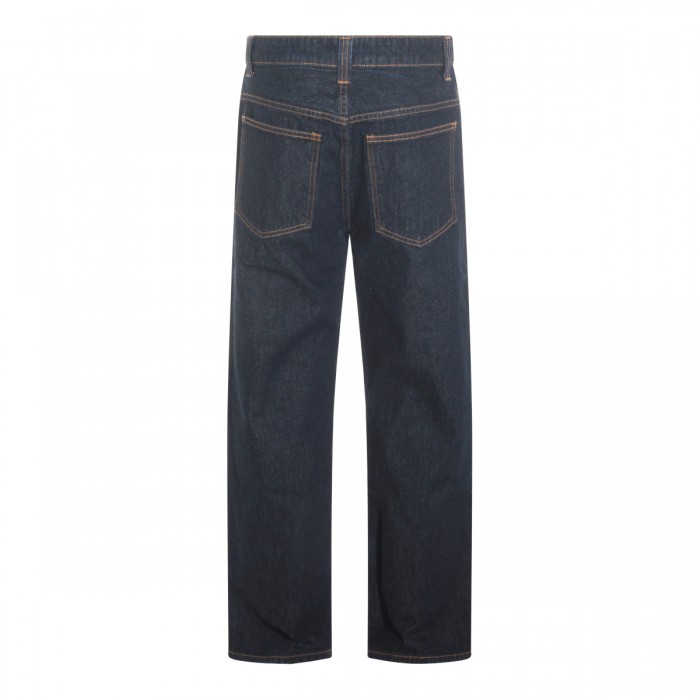 DARK BLUE COTTON JEANS 2