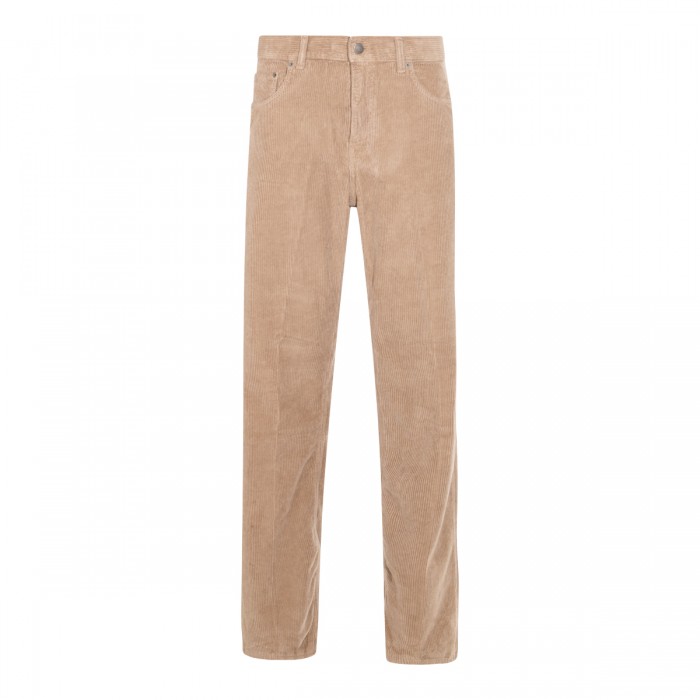 DARK BEIGE COTTON JEANS