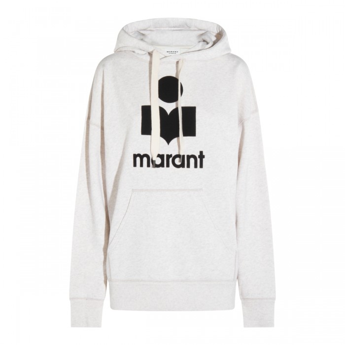 ECRU COTTON SWEATSHIRT