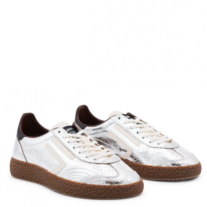 SILVER LEATHER SNEAKERS 2