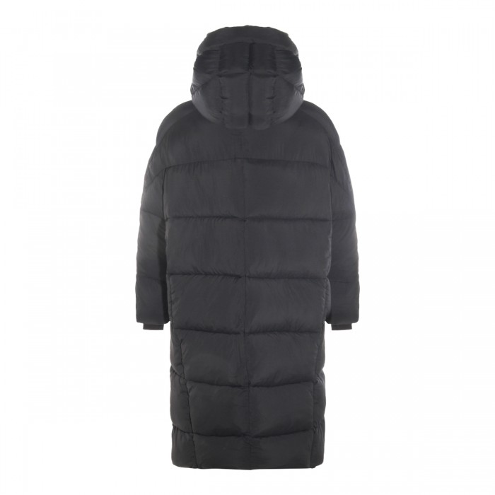 BLACK NYLON DOWN JACKET 2