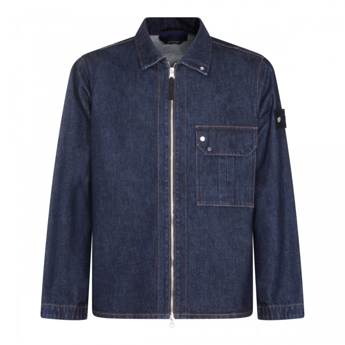BLUE COTTON DENIM JACKET