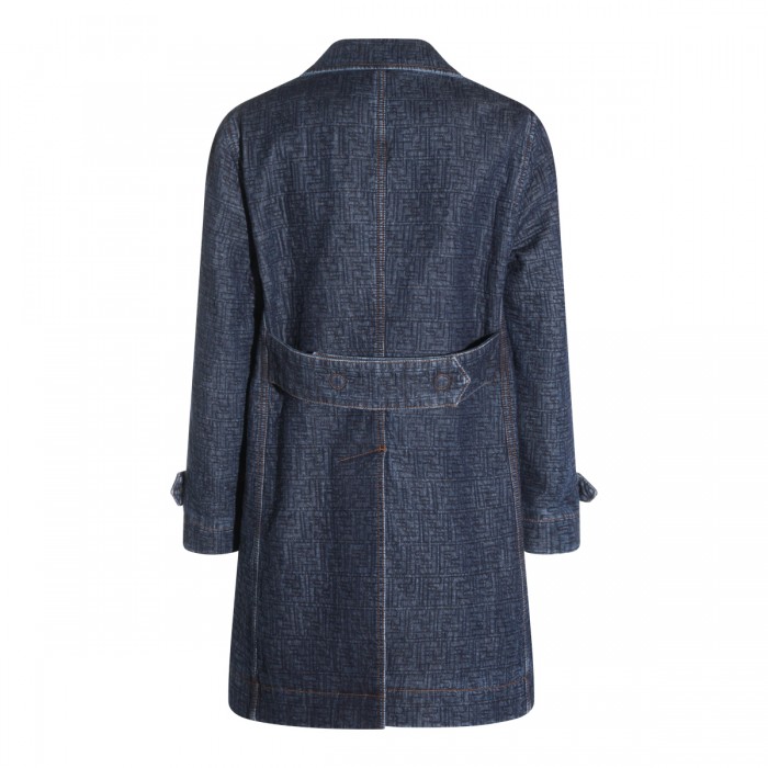 BLUE DENIM COTTON COAT 2