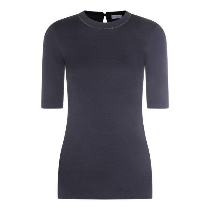 DARK BLUE COTTON KNITWEAR