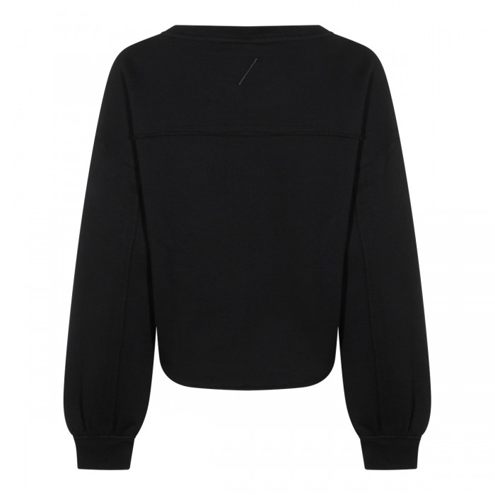 BLACK COTTON SWEATSHIRT 2