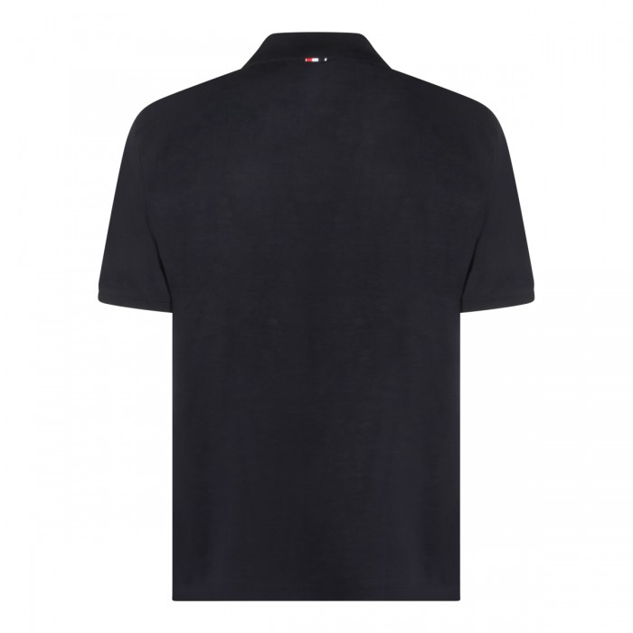 NAVY BLUE COTTON POLO SHIRT 2
