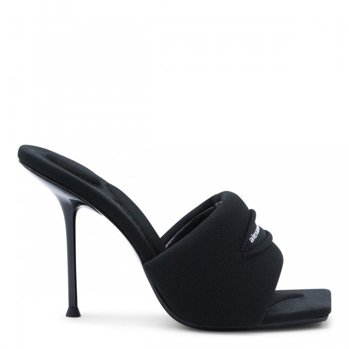 BLACK LEATHER SANDALS