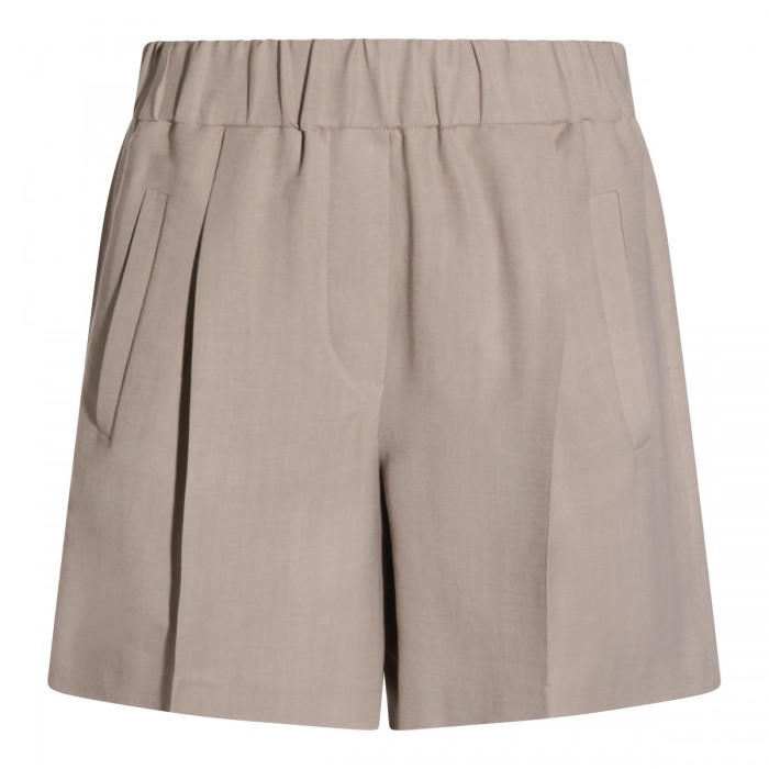 SAND VISCOSE SHORTS
