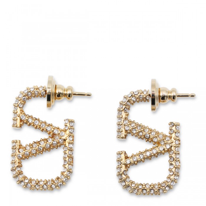 GOLD TONE BRASS EARRINGS