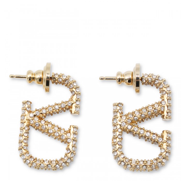 GOLD TONE BRASS EARRINGS 2