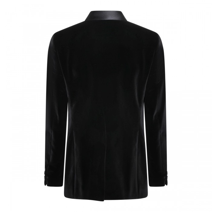 BLACK COTTON BLAZER 2