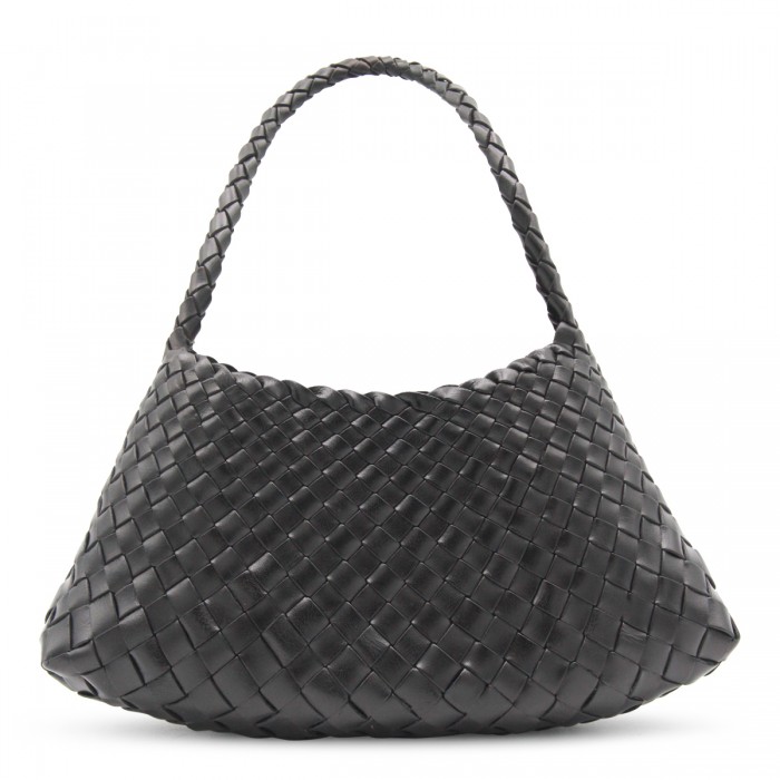 BLACK LEATHER ROSANNA...