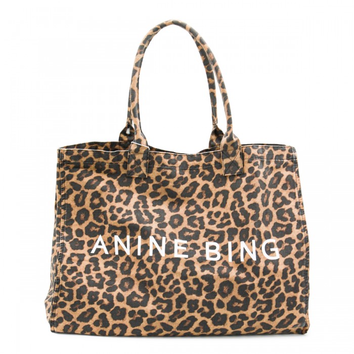 LEOPARD COTTON LEO CANVAS TOTE