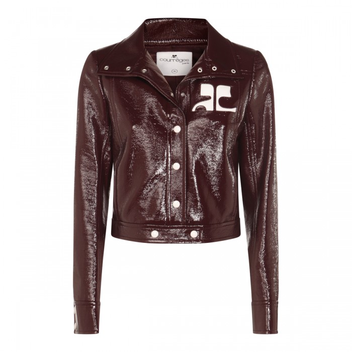 BURGUNDY COTTON CASUAL JACKET