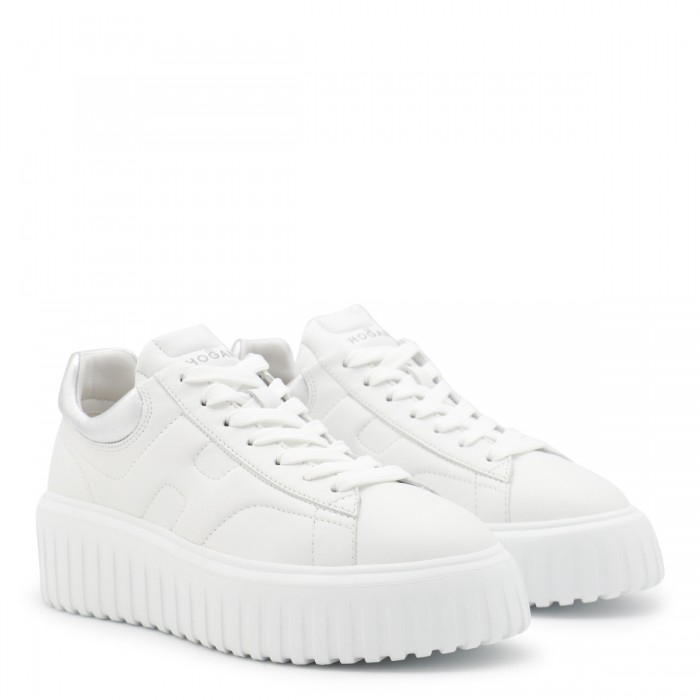 WHITE AND SILVER LEATHER... 2