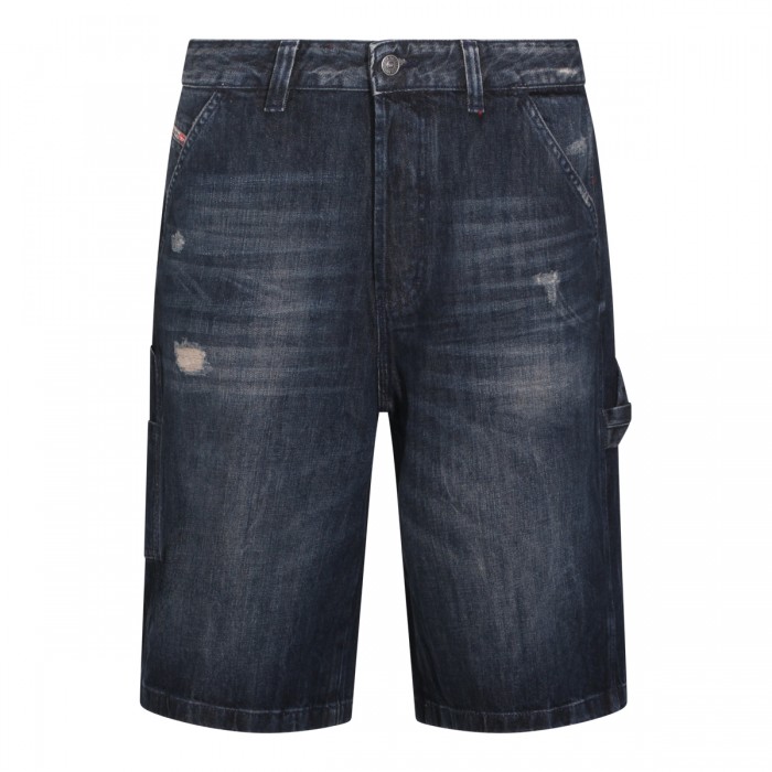 DARK BLUE COTTON SHORTS