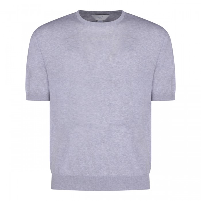 LIGHT GREY COTTON T-SHIRT
