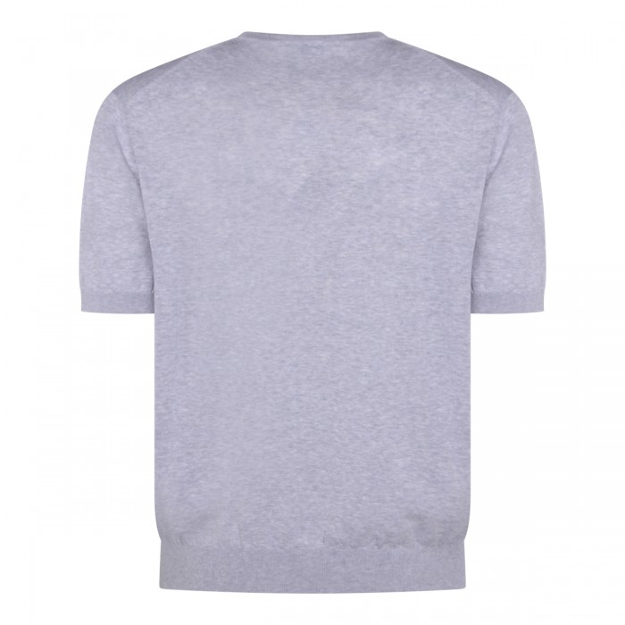 LIGHT GREY COTTON T-SHIRT 2