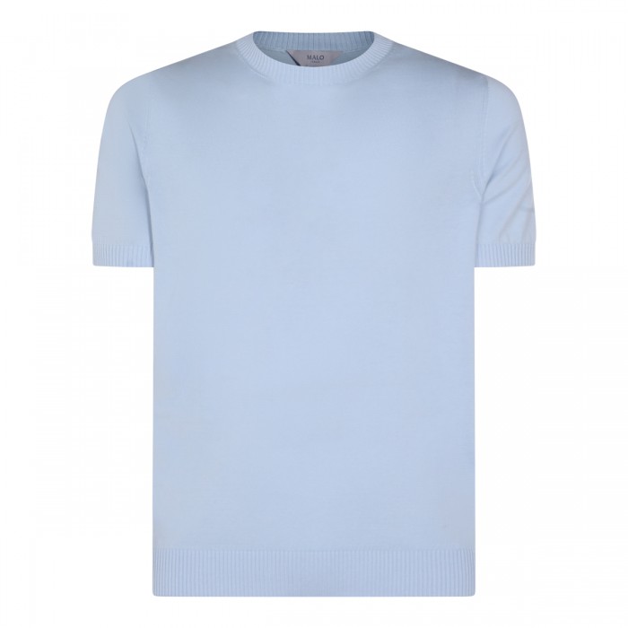 LIGHT BLUE COTTON T-SHIRT