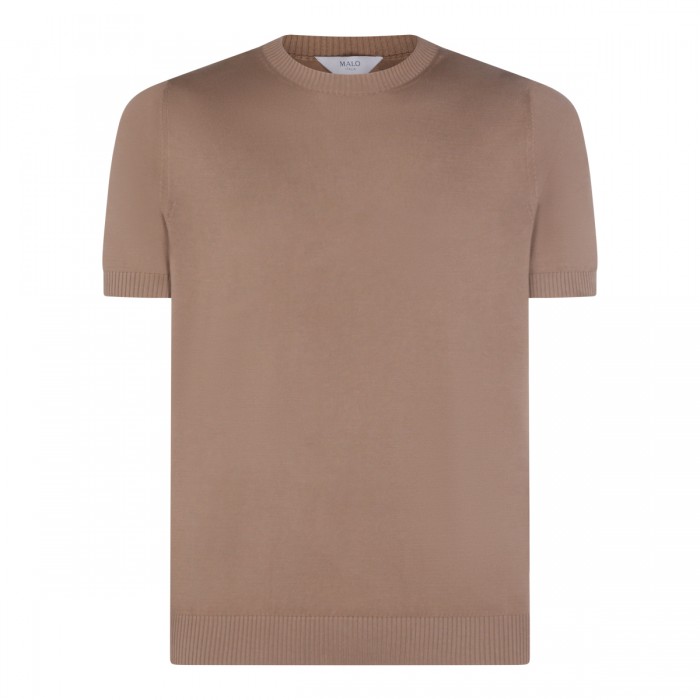 BEIGE COTTON T-SHIRT