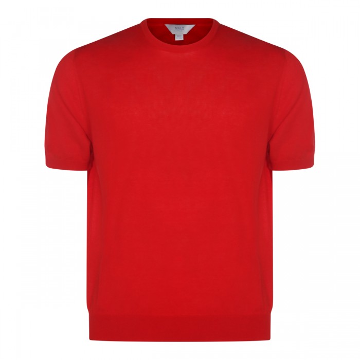 RED COTTON T-SHIRT