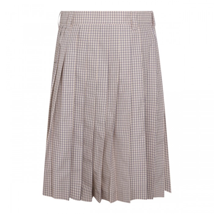 BEIGE COTTON MIDI SKIRT 2