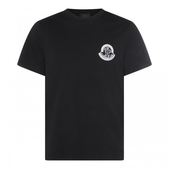 BLACK COTTON T-SHIRT