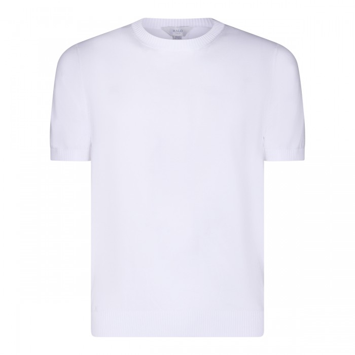 WHITE COTTON T-SHIRT