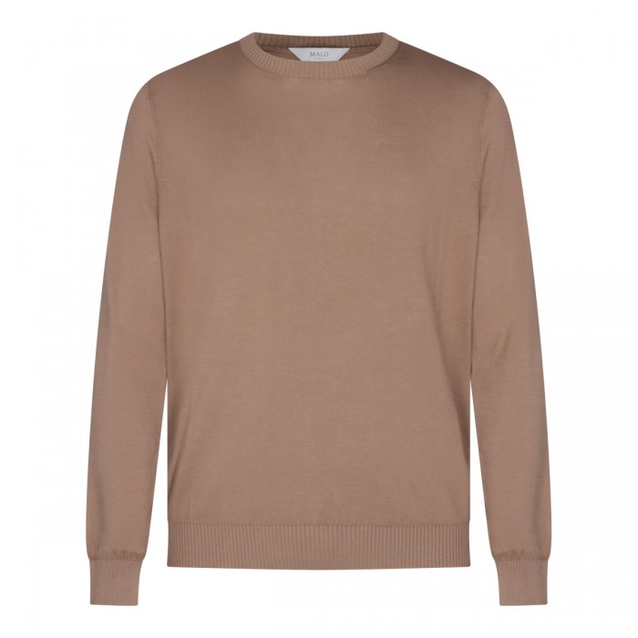 BEIGE COTTON KNITWEAR