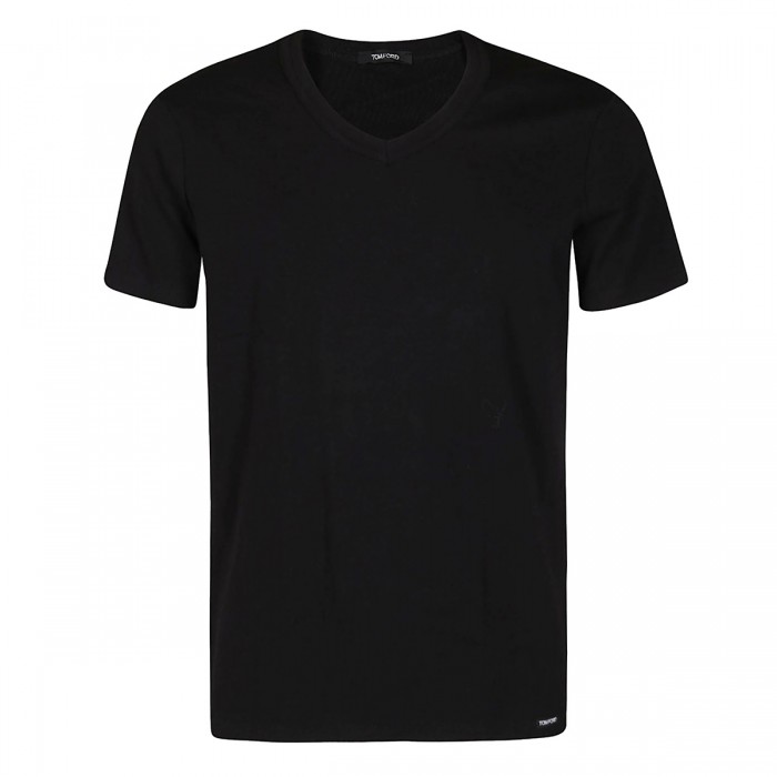 BLACK COTTON T-SHIRT