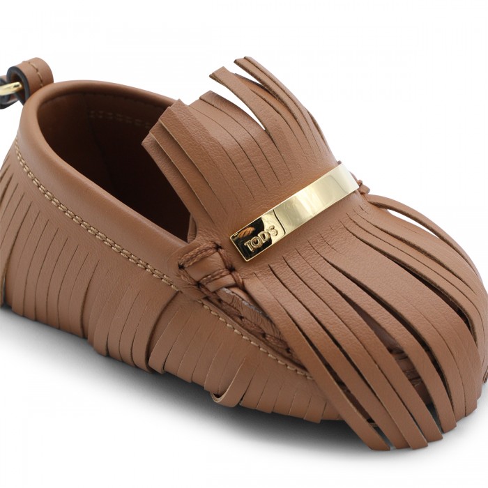 BROWN LEATHER KEY RING 2